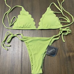 Lime green bikini
